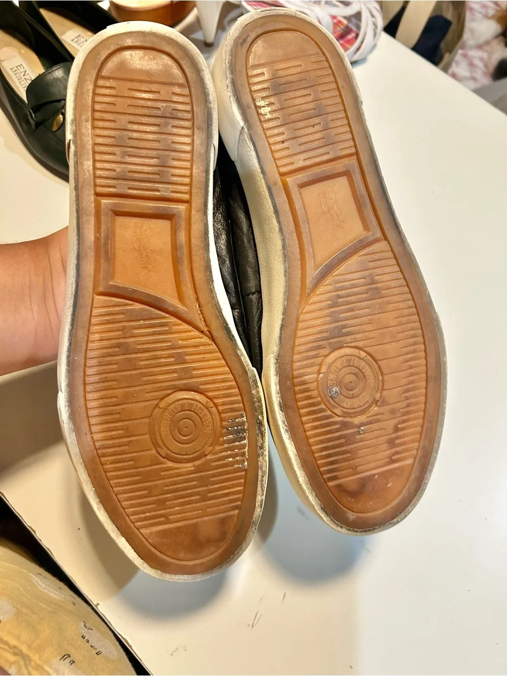 Polo by Ralph Lauren Black Leather Moccasin Boat Shoes